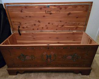 Lane cedar chest, painted outside