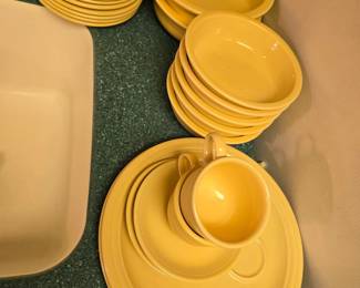 Fiesta dinnerware, sunflower yellow