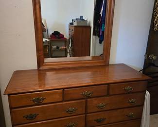 Dresser with mirror
