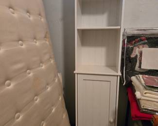 White storage cabinet