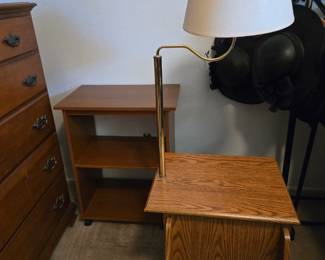 Lamp table, small rolling stand