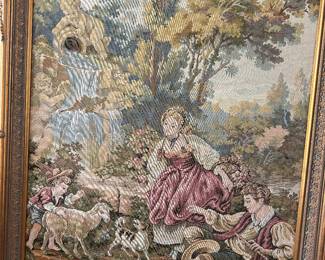 Couple W/ Dog Italian wall Art