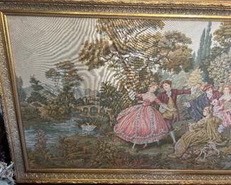 Tapestry Romeo and Juliet W/ Gold Frame 