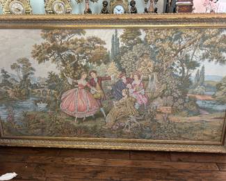Tapestry Romeo and Juliet W/ Gold Frame 
