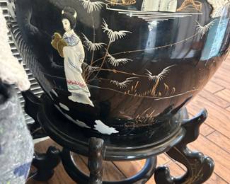 Mother of Pearl Fishbowl Planter