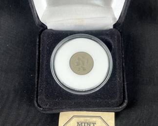 1867 3 Cent Nickel, With FC Mint COA