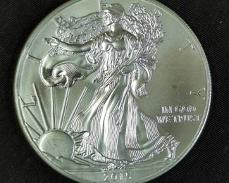 2015 American Eagle $1 Silver Coins Each Is 1oz Fine Silver, Qty 3