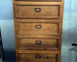 Six-Drawer Wood Chest Of Drawers