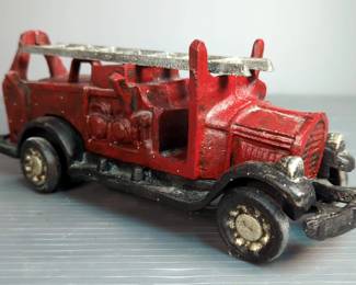 Cast Iron Toy Fire Truck