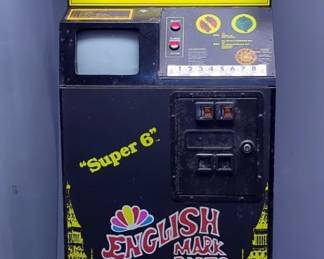 Arachnid English Mark Darts Super 6 Dartboard Arcade Game, Powers On