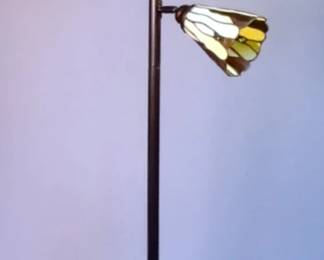 Dual Shade Stained Glass Floor Lamp
