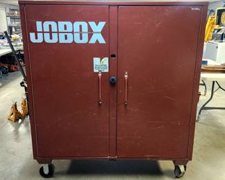 Jobox Rolling Steel Cabinet With Shelves 