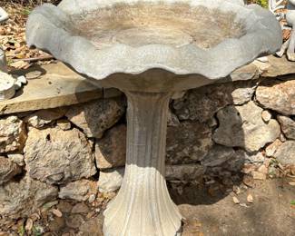 Concrete Birdbath