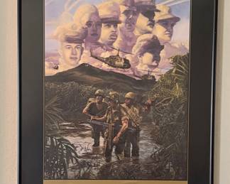 Framed Vietnam Era Poster