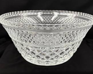 Anchor Hocking Wexford Pattern Clear Glass Bowl