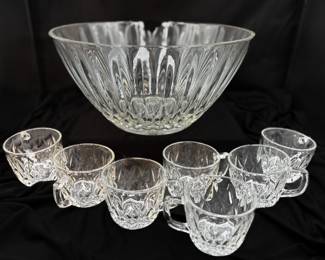 Vintage Punch Bowl Set
