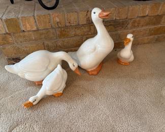 Vintage Hand Painted Ceramic Ducks
