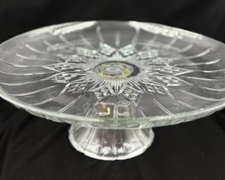 Anchor Hocking Canfield Clear Class Cake Stand