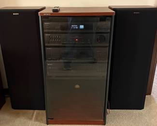 Complete Sony Component System including Receiver, CD Player and Matching Speakers