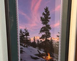 Two Stephen Lyman Firelight Series Signed/Numbered Framed Art Pieces