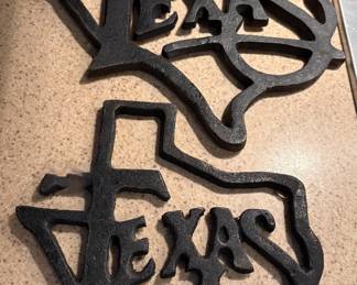 “Texas” Cast Iron Trivets