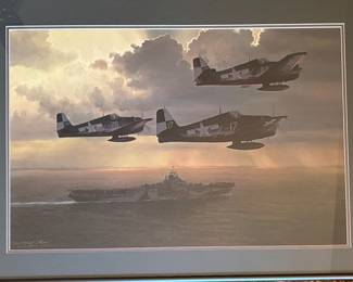 "And Now The Trap" by William S. Phillips - 35”x25” Framed