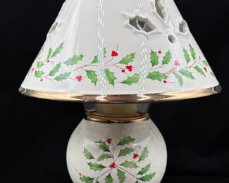 Ceramic Holiday Candle Lamp