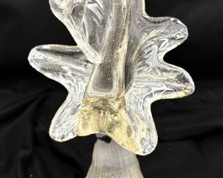 Clear Art Glass Vase