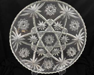 Anchor Hocking Large Crystal Serving Platter