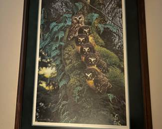 This piece is a well-known wildlife lithograph by Carl Brenders, titled "Family Tree." Signed/Numbered 