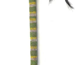 Sioux beaded Indian clubs