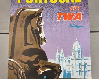 Nine 1960s TWA Jets Airlines posters