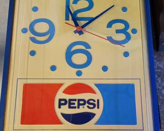 1970 Grimm Electric Pepsi Cola Wall Clock