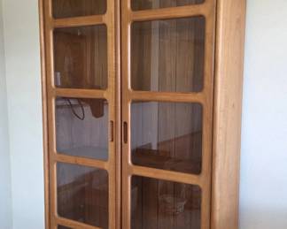 Mid Century Danish Modern Dyrlund Display Cabinet