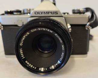 1970s Olympus OM-1 35 mm SLR Zuiko 50 mm Lens & other vintage film cameras