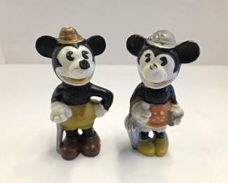 1930s Mickey & Minnie Mouse Figurines