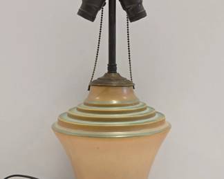 Rare ROSEVILLE FUTURA Stepped Urn Table Lamp