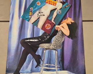 1983 Undercover record release Rolling Stones poster, 36" x 23"