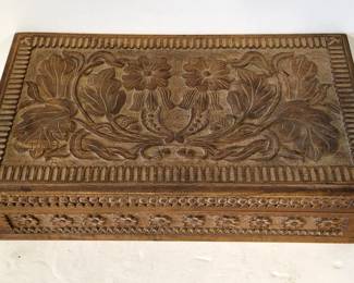 Antique Folk Art carved box