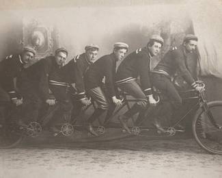 1896 Fowler Sextet Bicycle Photographs