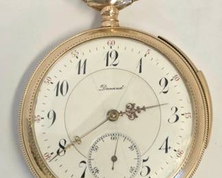 1900 Dunand 14K Gold 1/4 Repeater Pocket Watch