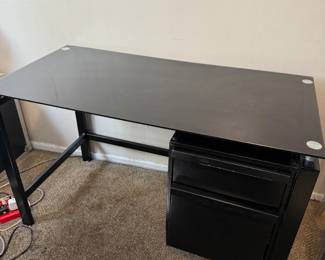 Glass / Metal Desk Office