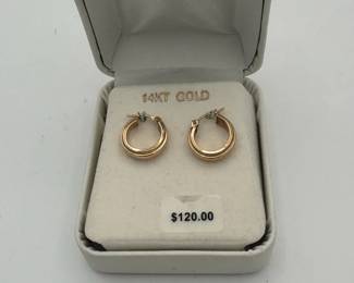 14 Karat Gold Hoop Earrings