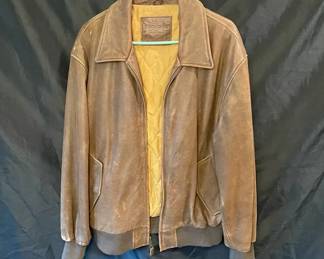 Large Vintage Leather Dockers Jacket