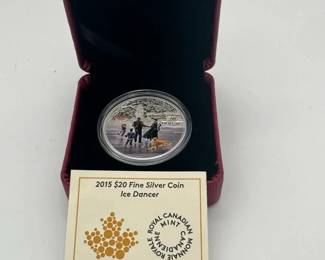 2015 Ice Dancer Coin 9999 Pure Silver