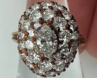 14K Yellow Gold  287 Carat Diamond Ring