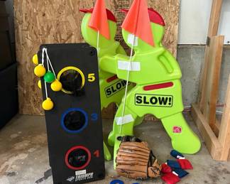 Outdoor Safety Traffic Deterrents With Outdoor Lawn Game Supplies