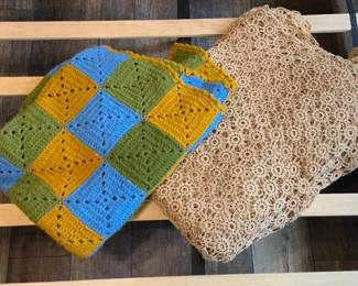 Two Decorative Knit Throws