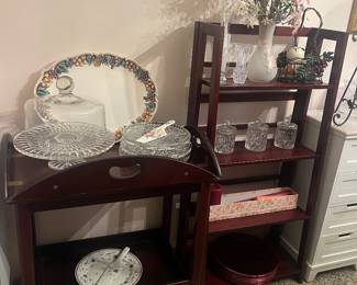 Mahogany tea cart