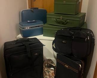 Vintage and current luggage